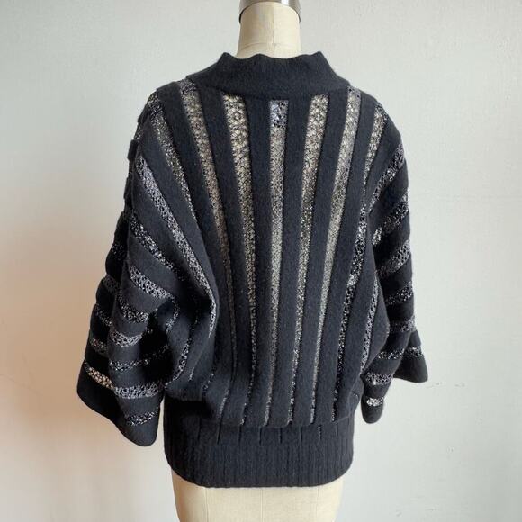 MISSONI Wool & Lurex Lace Cardigan - Picture 4 of 11